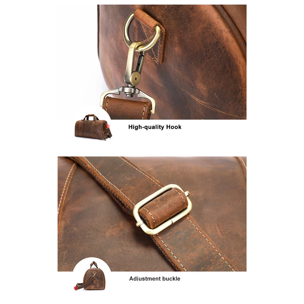 Weekender Travel Leather Duffle Bag | BEAUFORT