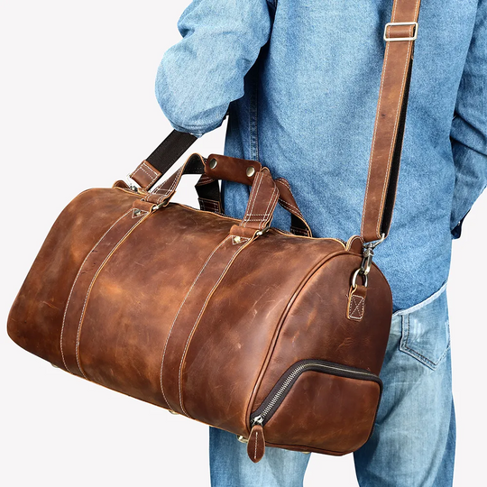 Weekender Travel Leather Duffle Bag | BEAUFORT