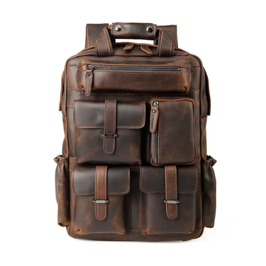 Leather Laptop Backpack | DAVOS