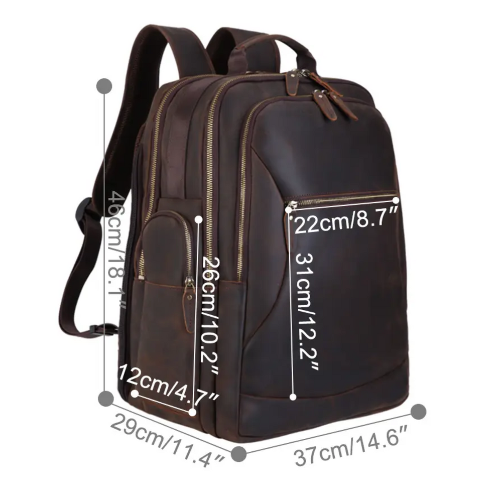 Large Capacity Leather Backpack | PROVO