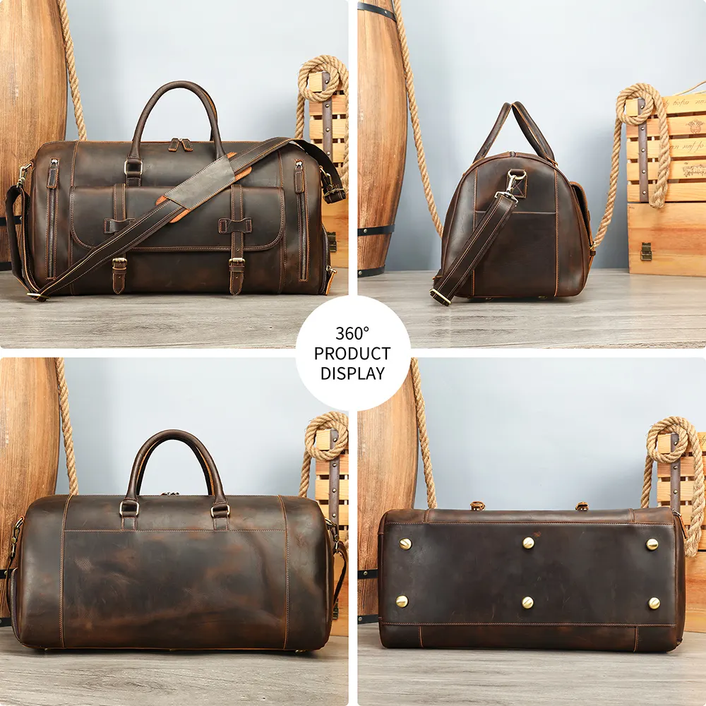 Weekender Holdall Leather Duffle | HAFNIR