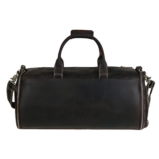Foldable Leather Duffle Bag | KAPRUN