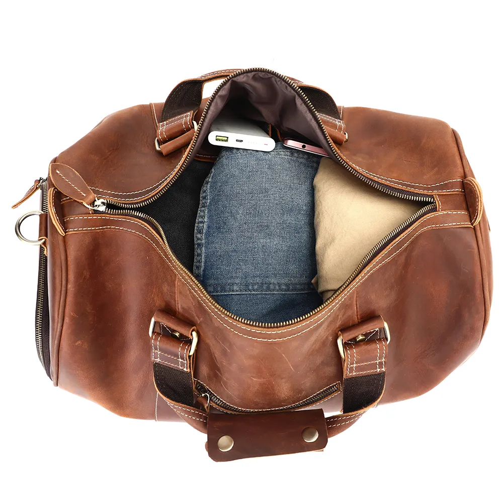 Weekender Travel Leather Duffle Bag | BEAUFORT