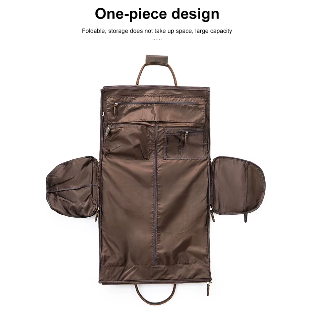 Foldable Leather Duffle Bag | FALUN