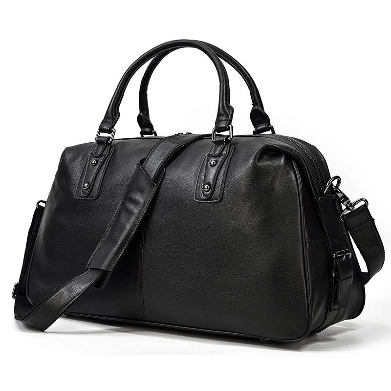 Black Leather Holdall | AALBORG