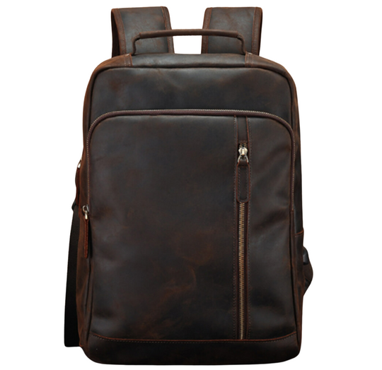 Crazy Horse Leather Backpack | PORTLY