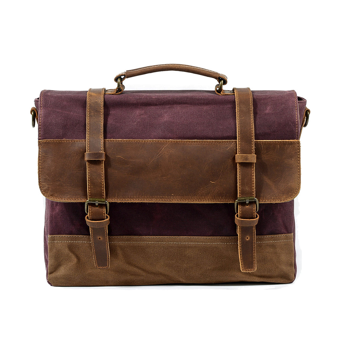 Waxed Canvas Messenger Bag | MOKALO