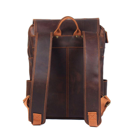 Brown Leather Rucksack | BIEFELD