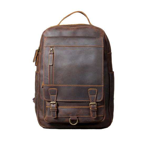 Tan Leather Backpack | MORITZ