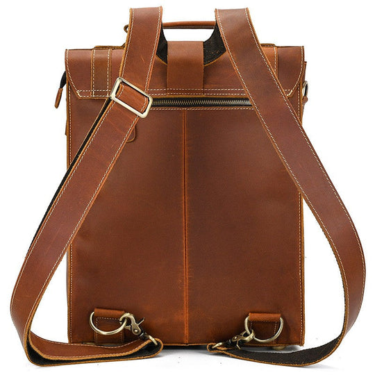 Leather Convertible Backpack | GIRONA