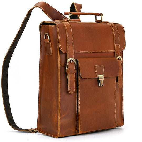 Leather Convertible Backpack | GIRONA