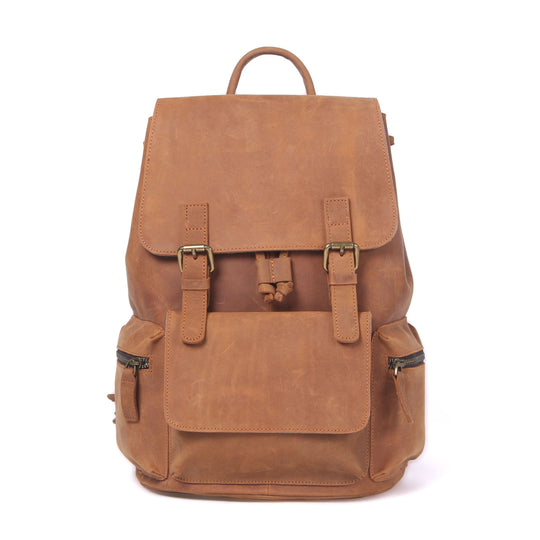 Leather Drawstring Backpack | FLAM