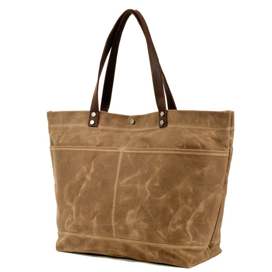 Waxed Canvas Tote Bag | BOVEC