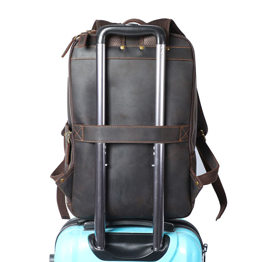 Leather Laptop Rucksack | LARVIK