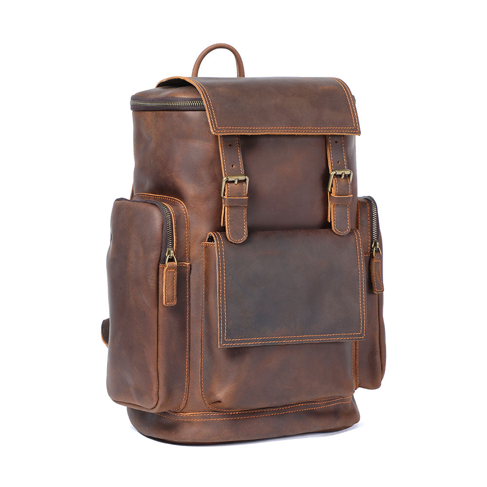 Leather Laptop Backpack | KALMAR