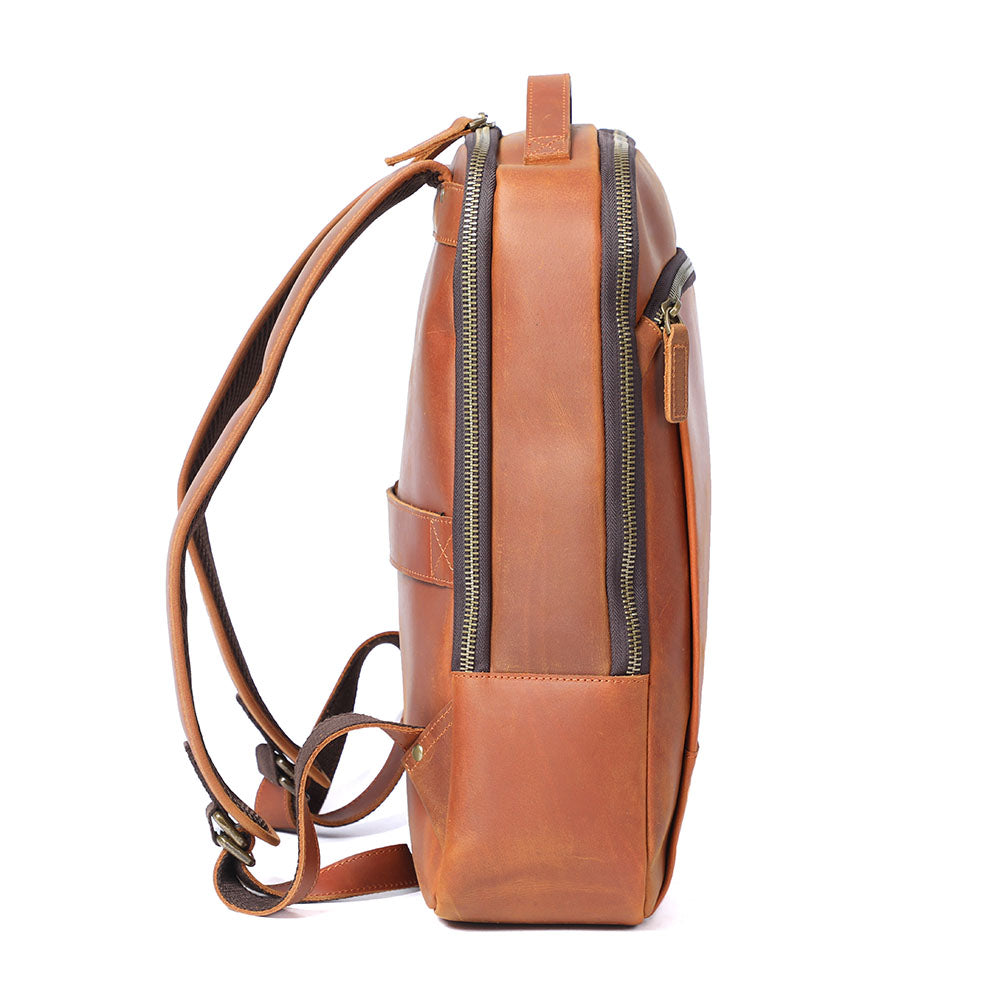 Leather Laptop Rucksack | LARVIK