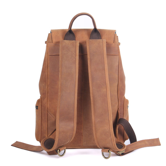 Leather Drawstring Backpack | FLAM