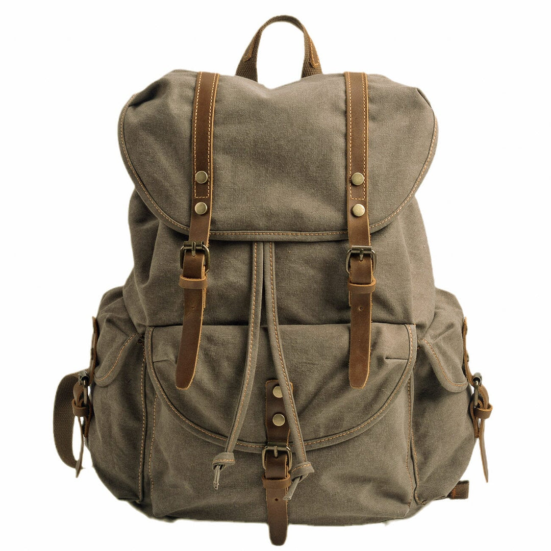 Military Canvas Backpack | INTERLAKEN