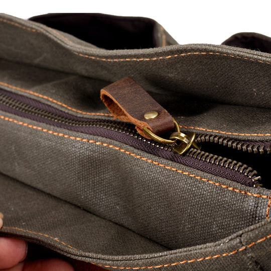 Vintage Canvas Messenger Bag | ANSEN