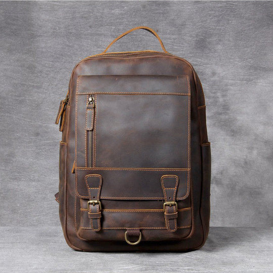 Tan Leather Backpack | MORITZ