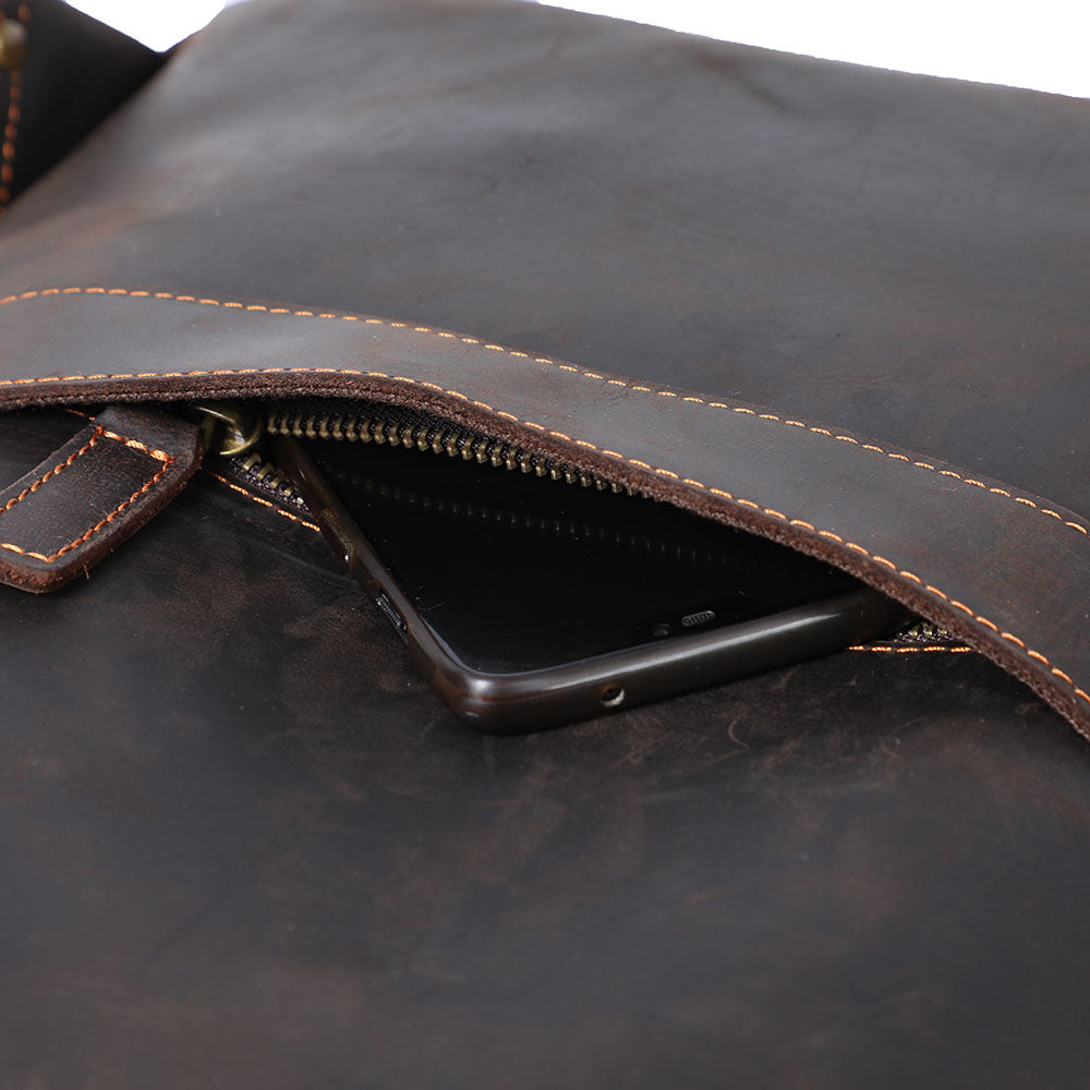 Leather Laptop Rucksack | LARVIK