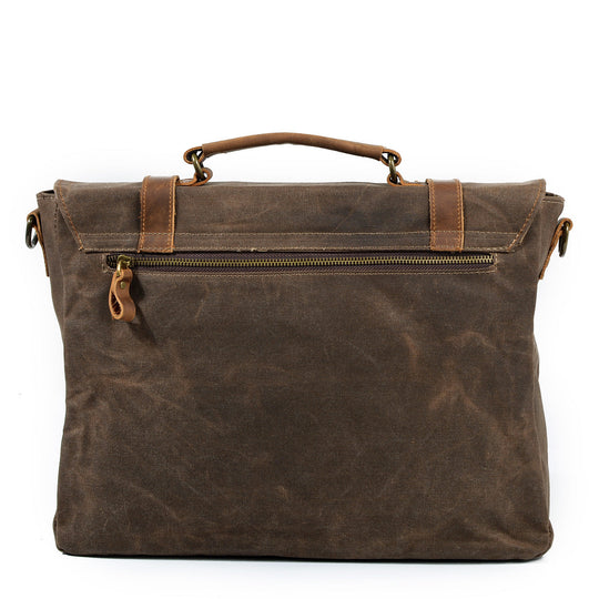 Waxed Canvas Messenger Bag | MOKALO